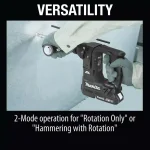 Makita 18V LXT Sub-Compact Brushless SDS-PLUS Rotary Hammer Kit with 2.0 Ah Battery & 65 Pc. Accessory Set thumbnail 10