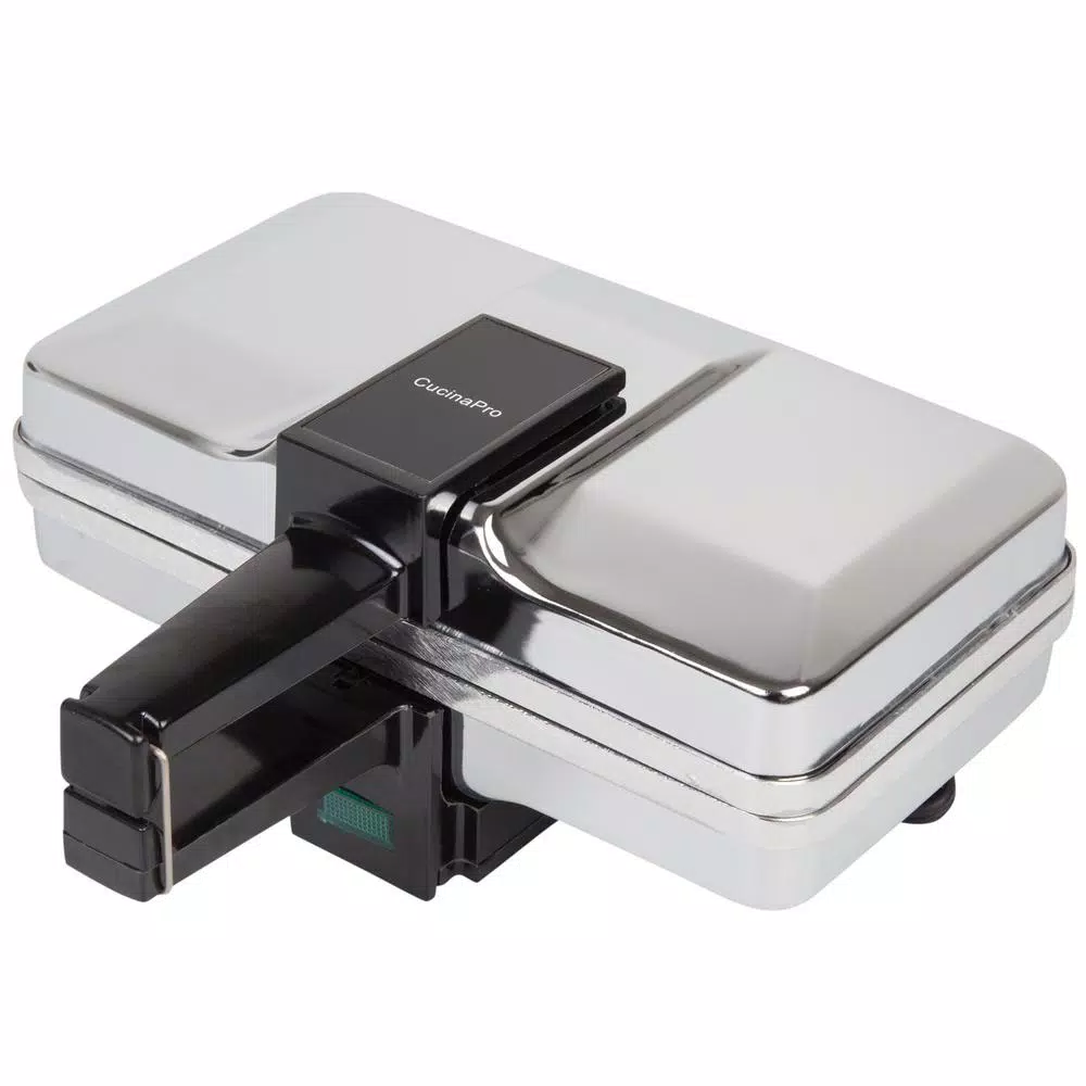 CucinaPro 2-Waffle Stainless Steel Pizzelle Maker, 5-inch Traditional Italian Waffle Iron