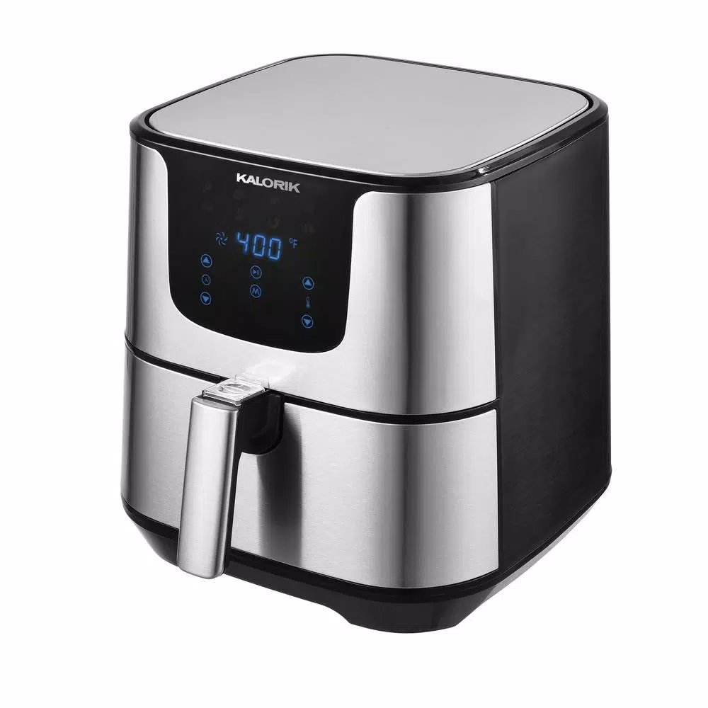 Kalorik Pro XL 5.25 Qt. Stainless Steel Digital Air Fryer with 8 Presets
