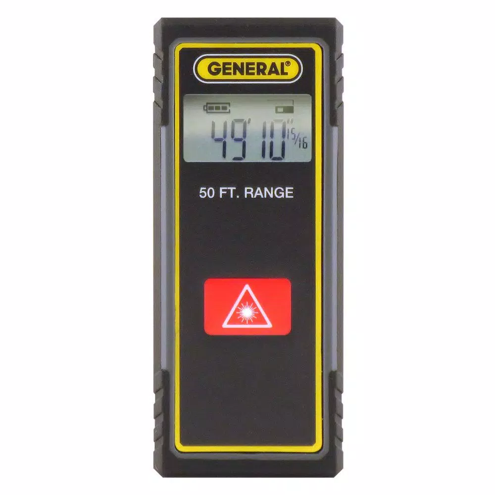 General Tools LDM1 50 ft. Compact Laser Measure, Digital Handheld Measuring Tool