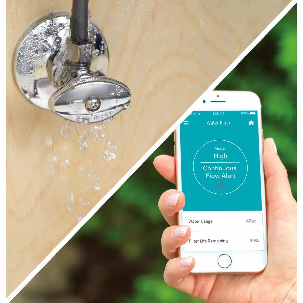 GE Smart Whole House Water Filtration System with Wi-Fi and Push-to-Connect Fittings