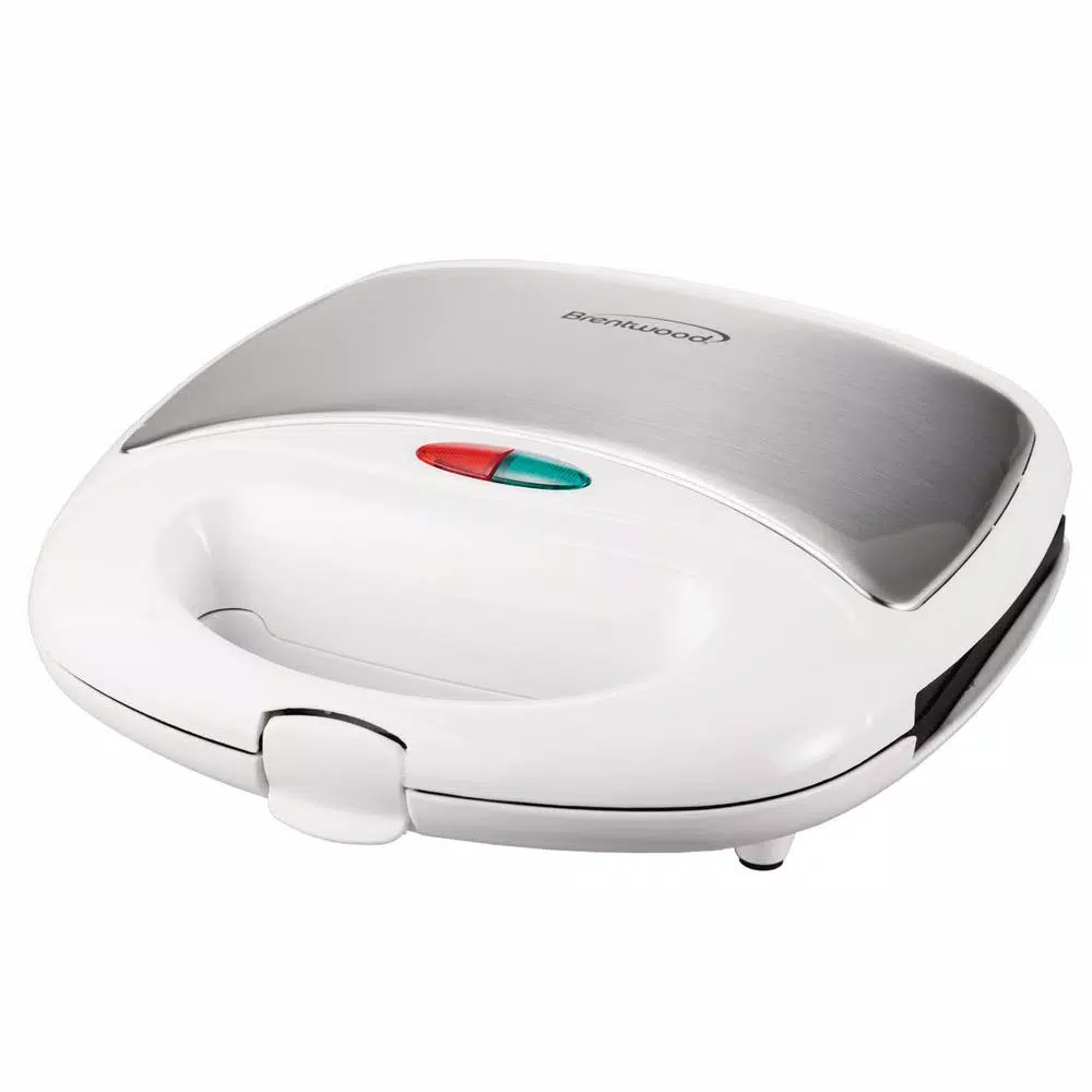 Brentwood Appliances TS-242 750W Dual Nonstick Waffle Maker, White
