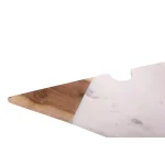 3R Studios Marble and Acacia Wood Cheese Slice Shaped Cutting Board thumbnail 5