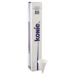 Unbranded 4 oz. White Paper Cone Cups with Rolled Rim, Case of 5000 thumbnail 3