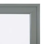 DesignOvation Bosc Gray Framed Magnetic Dry Erase Memo Board with Magnets and Marker thumbnail 3