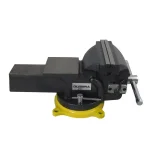 OLYMPIA 6 in. Single-Handed Operation Bench Vise with Swivel Base thumbnail 3