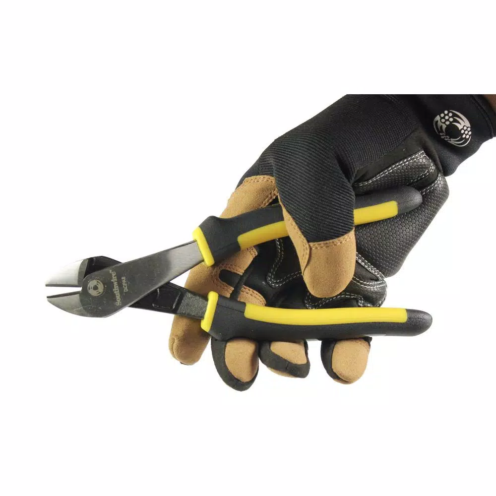 Southwire 8 in. High-Leverage Angled Head Diagonal Cutting Pliers, Drop Forged Steel