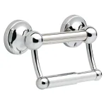 Delta Traditional Toilet Paper Holder with Assist Bar, Polished Chrome thumbnail 1