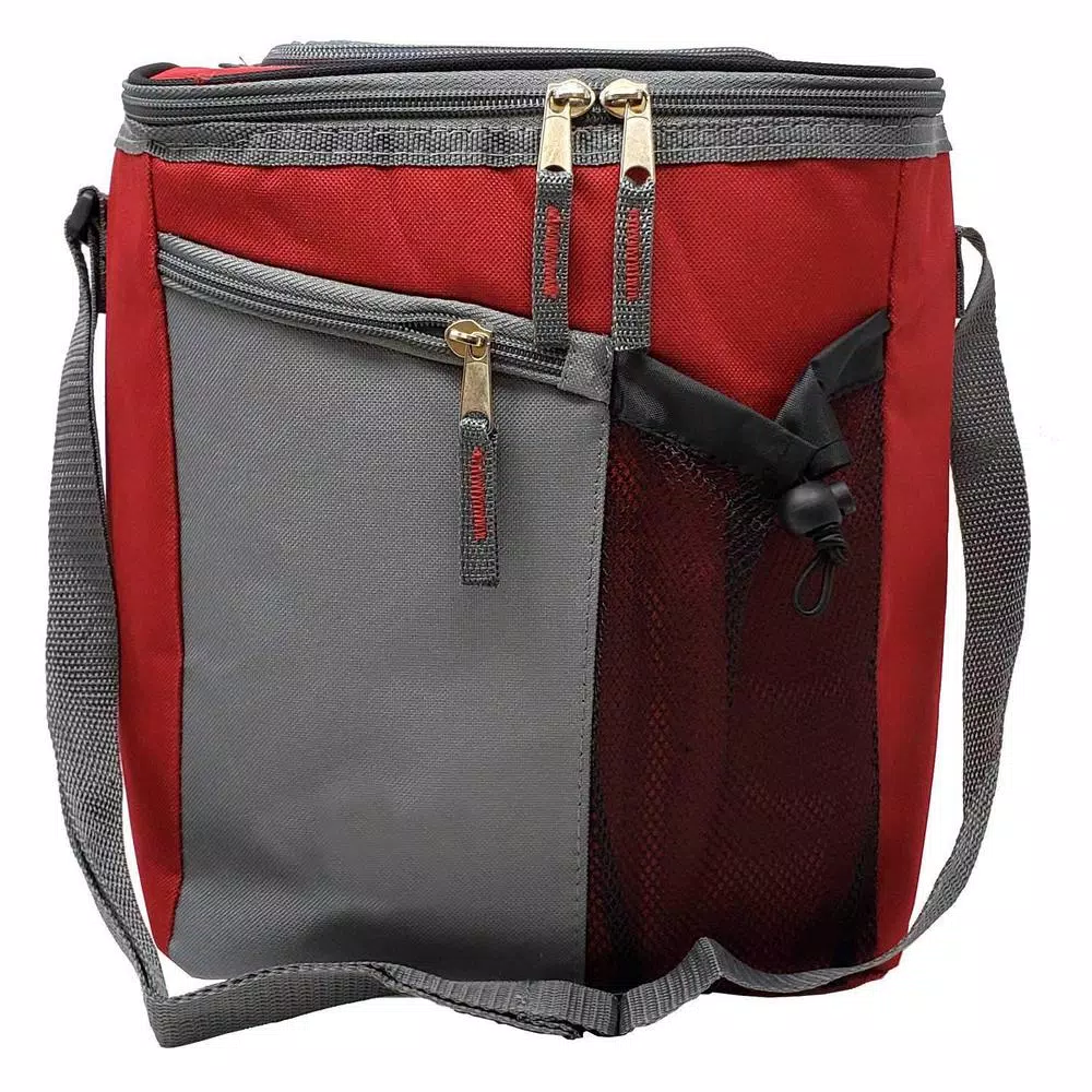 LavoHome 18-Can Insulated Cooler Bag with Adjustable Shoulder Straps and Zipper Front Pocket