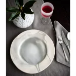 Abigails White Night Frosted Wine Glass Set, 4-Piece Matte Glassware Collection thumbnail 3