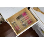 Home Basics Chrome Plated Steel 4-Compartment Cutlery Holder and Utensil Tray thumbnail 4
