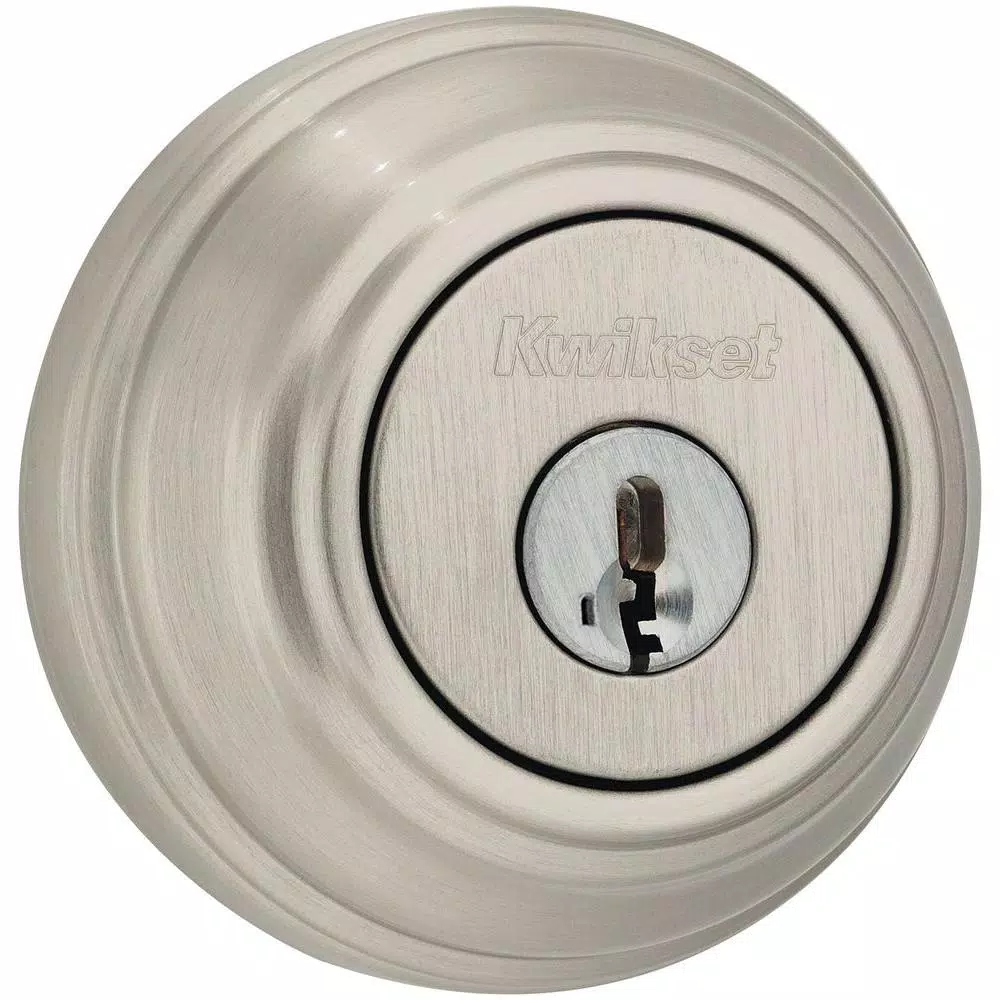 Kwikset 980 Satin Nickel Double Cylinder Deadbolt with SmartKey Security