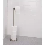 Umbra Tucan Freestanding Toilet Paper Holder with Reserve, Brushed Nickel thumbnail 9