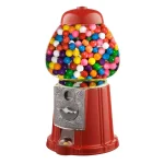 Great Northern 15 in. Vintage Gumball Machine Bank - Red Cast Metal & Real Glass thumbnail 4