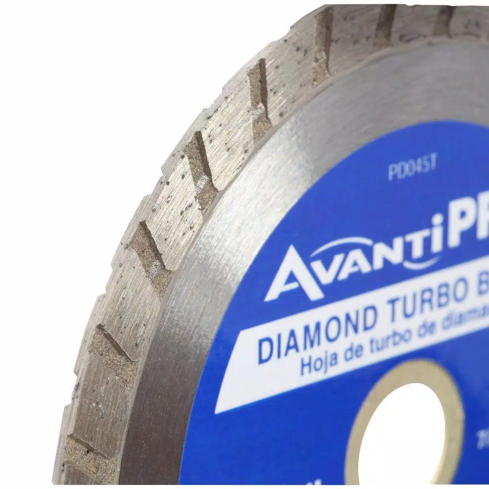 Avanti Pro AvantiPRO 4.5 in. Turbo Diamond Blade for Concrete, Brick, and Stone