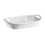 Corningware French White 3-Qt Ceramic Oval Casserole Baker, White thumbnail 1