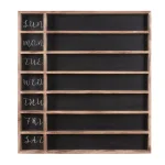 StyleWell 25.2 in. Wood 7-Day Weekly Planner Chalkboard with Grid thumbnail 1