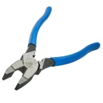 Klein Tools 9 in. Heavy Duty Side-Cutting Crimping Linesman Pliers thumbnail 3