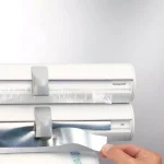 HOUSEHOLD ESSENTIALS Leifheit Wall Mount White Paper Towel Holder and Dual Foil/Plastic Wrap Dispenser thumbnail 5