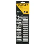 Stanley 15-Piece 1/2 in. Drive Metric Deep Socket Set, 12-Point Professional Grade thumbnail 6