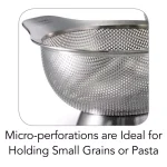 Tramontinas Gourmet 18/8 Stainless Steel Colander Set, 3-Piece thumbnail 4