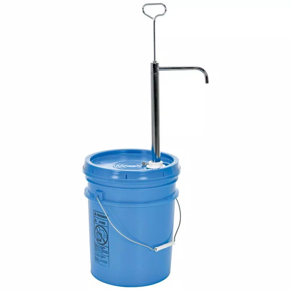 Vestil Steel Bung Piston Pail Pump for 5 Gallon Buckets, 8 oz. Displacement