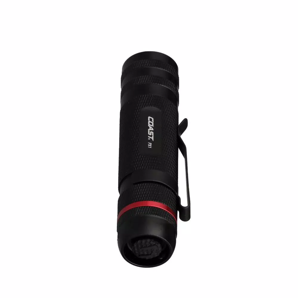 Coast PX1 480 Lumen LED Flashlight with Twist Focus and Reversible Clip