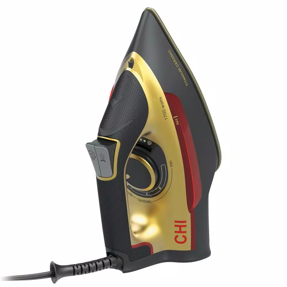 CHI Professional Steam Iron with Titanium-Infused Ceramic Soleplate, 1700W