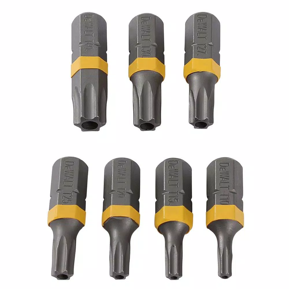 DEWALT MaxFit 1 in. Torx Security Drill Bit Tip Set, 7-Piece