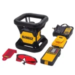 DEWALT 20V MAX Red Self-Leveling Rotary Laser Level Kit with Detector, 2Ah Battery & TSTAK Case thumbnail 5