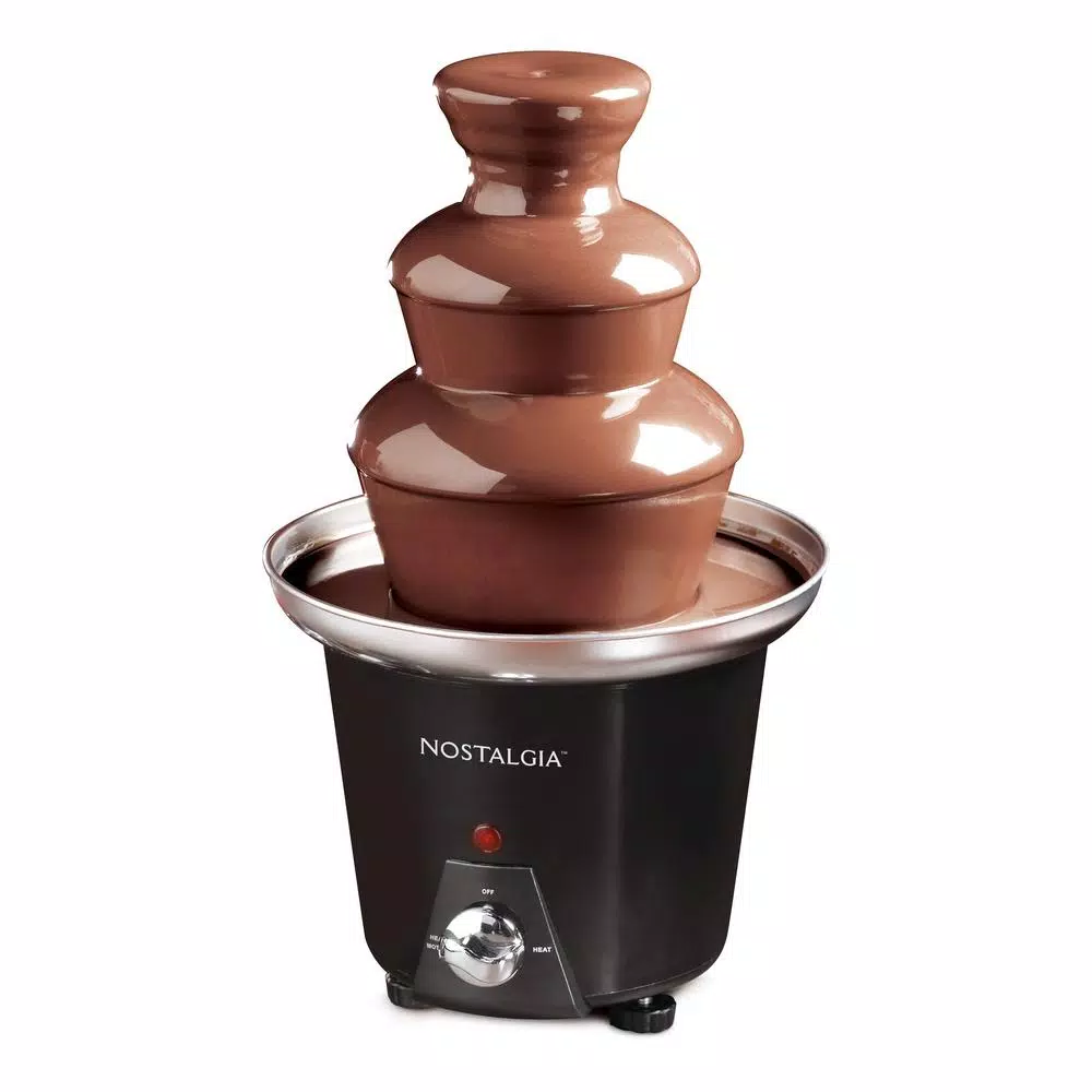 Nostalgia CFF965 3-Tier Chocolate Fountain, 1.5 lb Capacity, Black