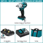 Makita 18V LXT Brushless 1/2 in. 3-Speed Impact Wrench Kit with 2.0Ah Battery and Charger thumbnail 2