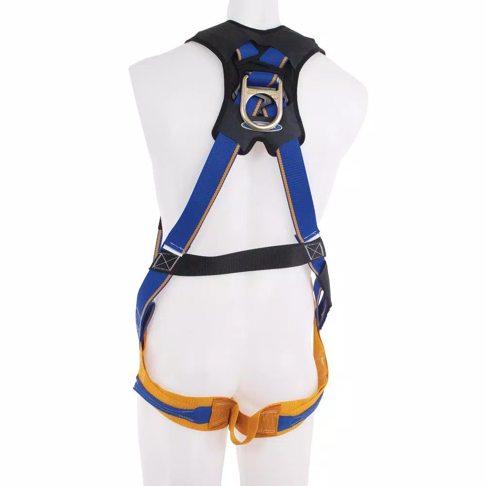 Werner Blue Armor 2000 Standard 1 D-Ring Safety Harness, Medium/Large, Blue