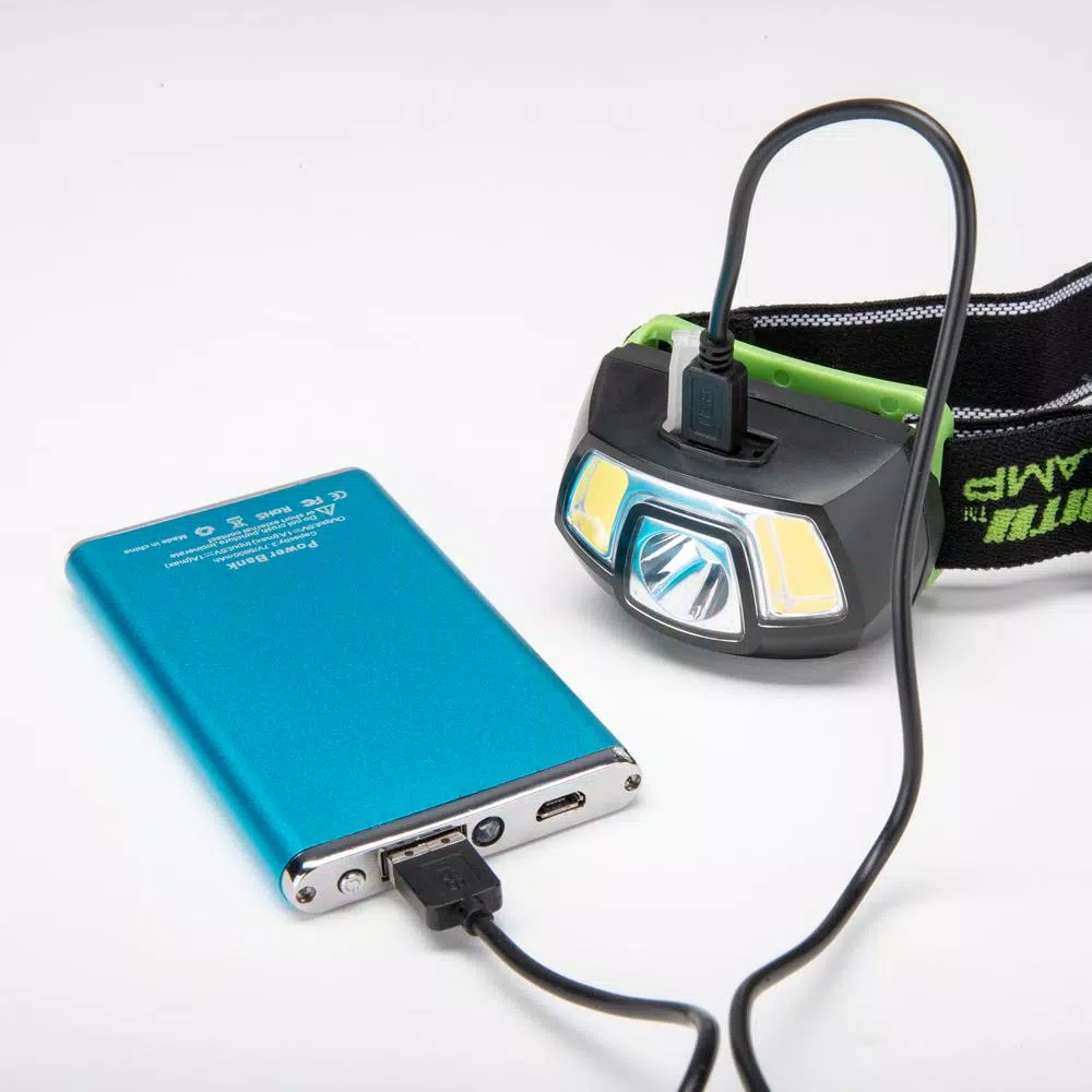 PowerSmith 250 Lumens LED Rechargeable Headlamp, Waterproof Dual Spot & Flood Light