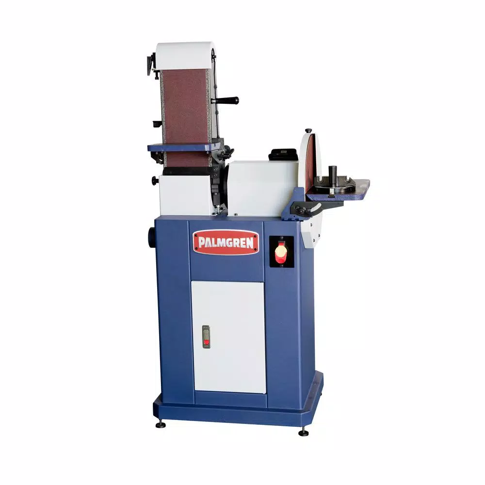 Palmgren 2-in-1 6 in. x 48 in. Belt and 14 in. Disc Finishing Machine Sander
