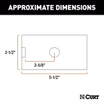 CURT Reducer Sleeve Adapter, 2-1/2" to 2" Receiver Tube Converter thumbnail 5