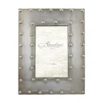 Stonebriar Collection Silver Rivet Detail Metal Picture Frame, 4x6 inch, Distressed Pewter Tabletop Photo Frame thumbnail 3