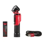 Milwaukee 500 Lumen USB Rechargeable Pivoting LED Flashlight & 100 Lumen Aluminum Pen Light Set thumbnail 10