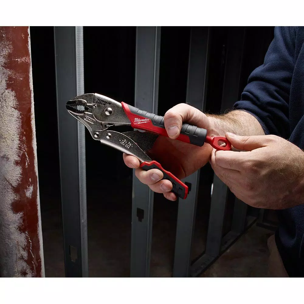 Milwaukee 10 in. Curved Jaw Locking Pliers with MAXBITE