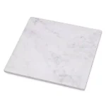 Creative Home 8 in. Natural White Marble Square Serving Board and Trivet thumbnail 1