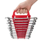 TEKTON 11-Tool Store-and-Go Wrench Rack Keeper, Red thumbnail 7