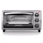 BLACK+DECKER 4-Slice Stainless Steel Toaster Oven with EvenToast Technology thumbnail 1