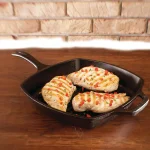 Lodge 10.5 in. Square Cast Iron Grill Pan, Black thumbnail 2
