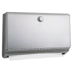 BOBRICK Satin Stainless Steel Paper Towel Dispenser, Wall-Mounted, 200 C-Fold or 275 Multi-Fold Capacity thumbnail 1