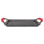 MasterPan 17 in. Cast Aluminum Nonstick Grill Pan, Black thumbnail 2