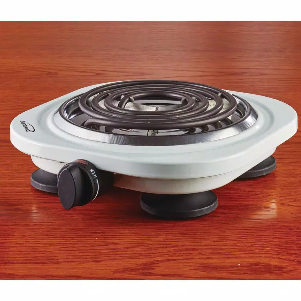 Brentwood Appliances 1000W Single Burner Electric Hot Plate with Adjustable Thermostat