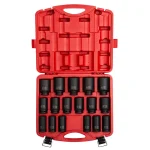 SUNEX TOOLS Sunex 468 3/4 in. Drive Deep Metric Impact Socket Set, 17-Piece thumbnail 1