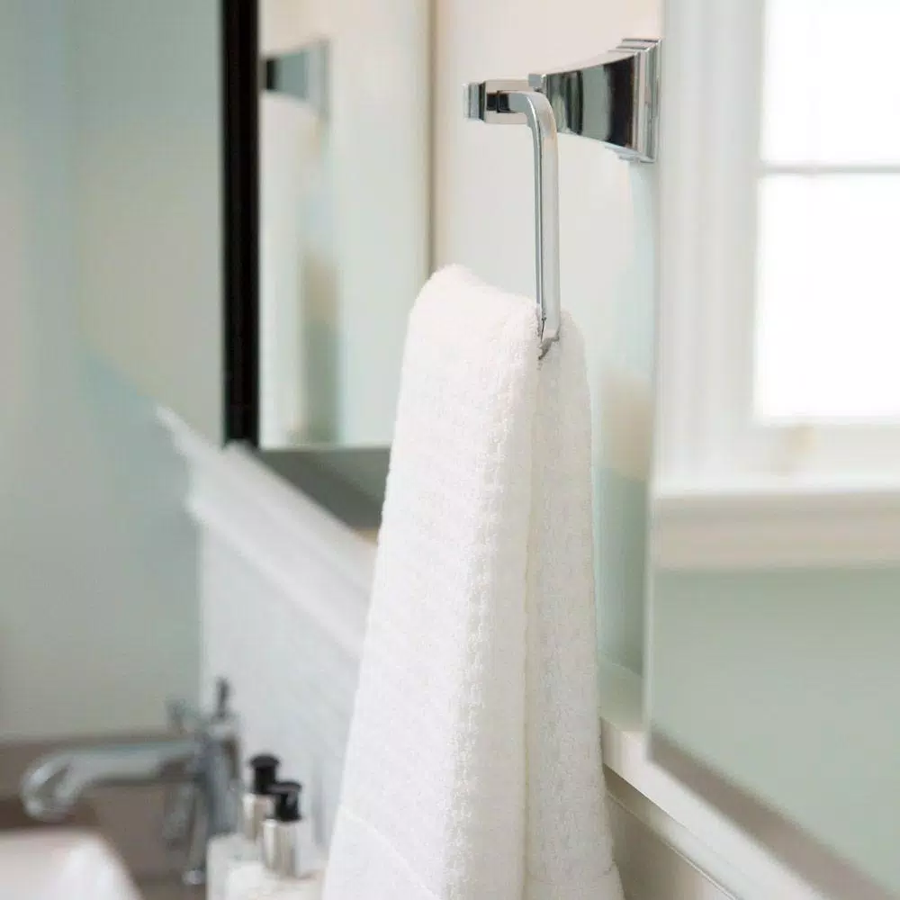 Speakman Rainier Polished Chrome Towel Ring - Square Design Hand Towel Holder
