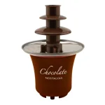 Nostalgia 3-Tier Chocolate Fountain with Auger-Style Flow, 8 oz. Capacity, Brown thumbnail 1
