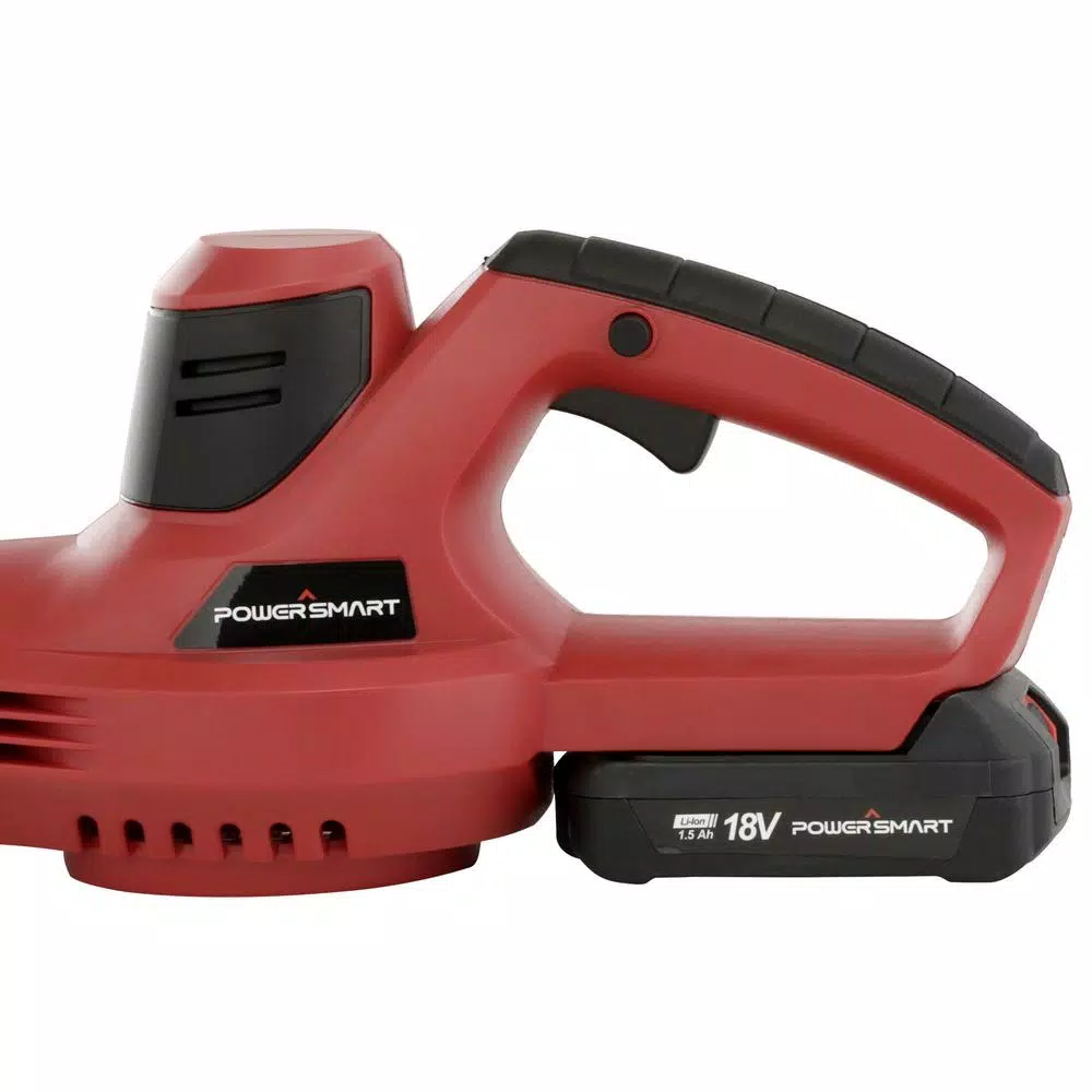 PowerSmart 20V Cordless Handheld Blower Kit with 1.5Ah Battery and Charger, 117 MPH, 85 CFM